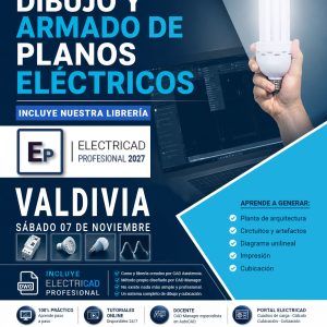 Dibujo y Armado de Planos Eléctricos en AutoCAD con ElectriCAD Profesional - Valdivia